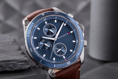 Zegarek Męski Tommy Hilfiger Parker 1791837 + BOX Zegarek Męski Tommy Hilfiger Parker 1791837 + BOX