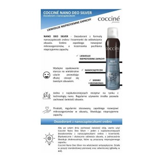 Dezodorant odświeżacz do butów Nano Deo Silver Coccine 400 ml