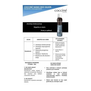 Dezodorant odświeżacz do butów Nano Deo Silver Coccine 400 ml