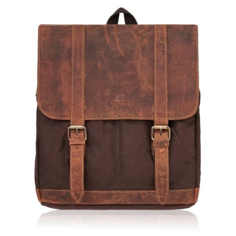 Duży męski plecak vintage Paolo Peruzzi T-29-BR Duży męski plecak vintage Paolo Peruzzi T-29-BR