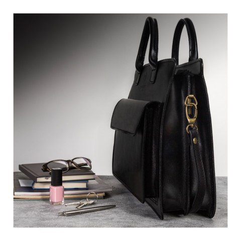 Elegancka skórzana aktówka damska Paolo Peruzzi N05-BL Elegancka skórzana aktówka damska Paolo Peruzzi N05-BL