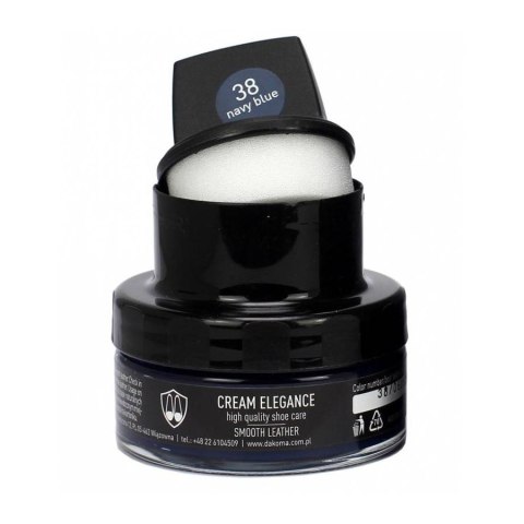 Pasta do butów krem skóry gładkiej Cream Elegance granatowa 50 ml Pasta do butów krem skóry gładkiej Cream Elegance granatowa 50 ml