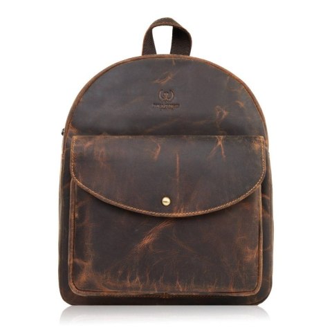 Plecak damski retro vintage brązowy T-18-BR Plecak damski retro vintage brązowy T-18-BR
