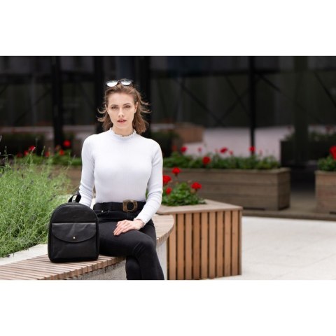 Plecak damski retro vintage czarny T-18-BL Plecak damski retro vintage czarny T-18-BL