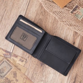 Portfel męski skórzany z ochroną RFID Paolo Peruzzi T-02-BL