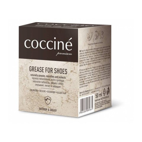 Tłuszcz do obuwia do gładkich do natłuszczania Grease for shoes Coccine brązowy 50 ml Tłuszcz do obuwia do gładkich do natłuszczania Grease for shoes Coccine brązowy 50 ml