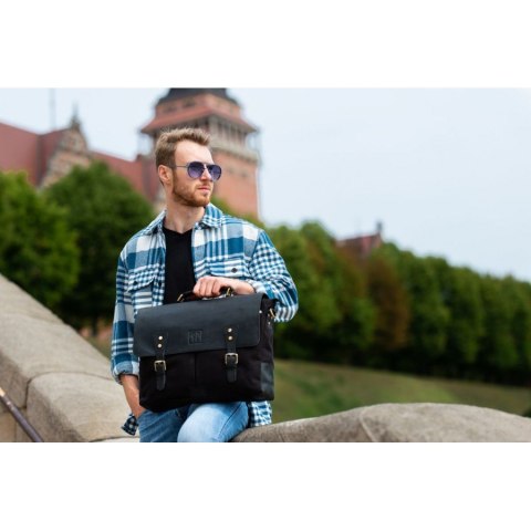 Torba męska na ramię czarna Paolo Peruzzi T-07-BL Torba męska na ramię czarna Paolo Peruzzi T-07-BL