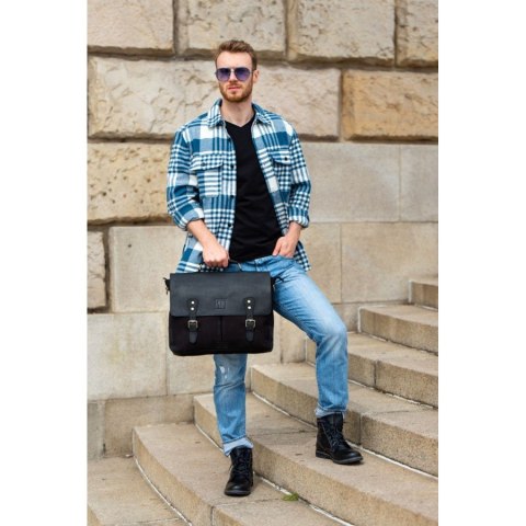 Torba męska na ramię czarna Paolo Peruzzi T-07-BL Torba męska na ramię czarna Paolo Peruzzi T-07-BL