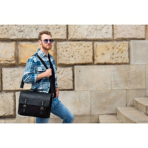 Torba męska na ramię czarna Paolo Peruzzi T-07-BL Torba męska na ramię czarna Paolo Peruzzi T-07-BL