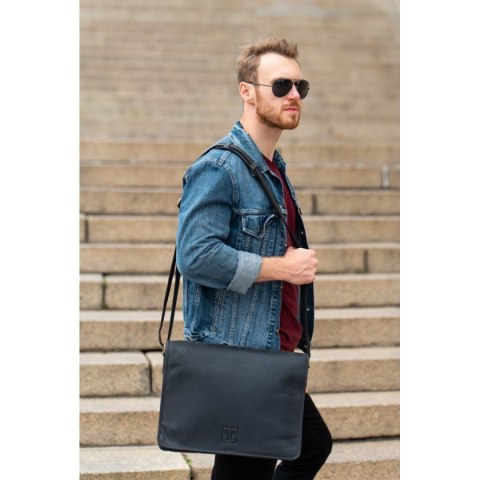 Torba męska na ramię vintage Paolo Peruzzi T-06-BL Torba męska na ramię vintage Paolo Peruzzi T-06-BL