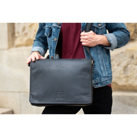 Torba męska na ramię vintage Paolo Peruzzi T-06-BL Torba męska na ramię vintage Paolo Peruzzi T-06-BL