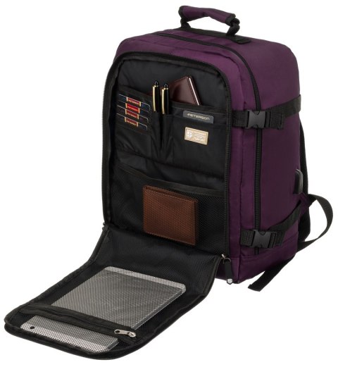 Pojemny, podróżny plecak kabinowy z portem USB - Peterson Pojemny, podróżny plecak kabinowy z portem USB - Peterson