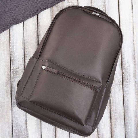 Plecak skórzany unisex do pracy na laptopa A4 Paolo Peruzzi E-29-BR Plecak skórzany unisex do pracy na laptopa A4 Paolo Peruzzi E-29-BR
