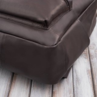 Plecak skórzany unisex do pracy na laptopa A4 Paolo Peruzzi E-29-BR