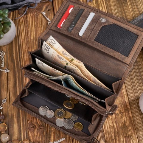 Zestaw prezentowy ZUP-37-BR portfel damski skórzany T-05 etui T-51 Zestaw prezentowy ZUP-37-BR portfel damski skórzany T-05 etui T-51