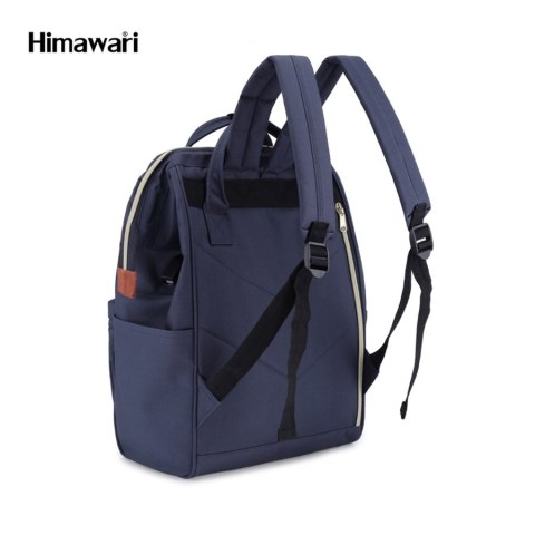Granatowy plecak na laptopa 13,3" z kieszeniami - Himawari Granatowy plecak na laptopa 13,3" z kieszeniami - Himawari