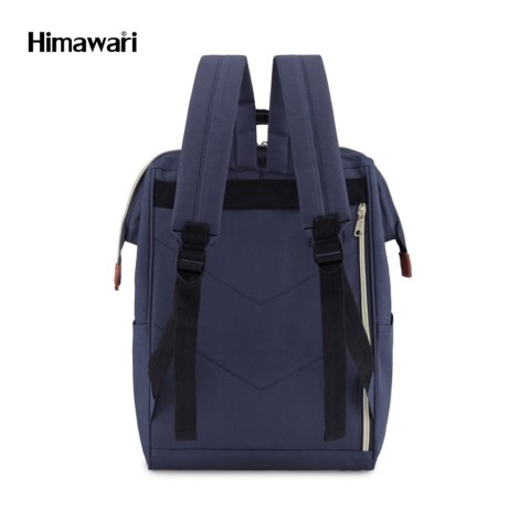 Granatowy plecak na laptopa 13,3" z kieszeniami - Himawari Granatowy plecak na laptopa 13,3" z kieszeniami - Himawari