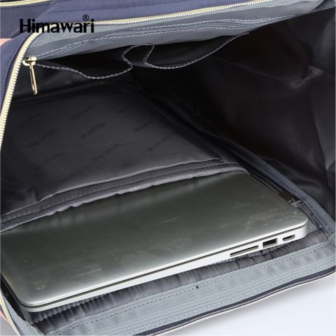 Granatowy plecak na laptopa 13,3" z kieszeniami - Himawari Granatowy plecak na laptopa 13,3" z kieszeniami - Himawari