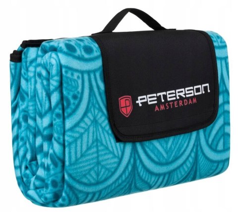 Materiałowy koc piknikowy z wodoodporną izolacją - Peterson Materiałowy koc piknikowy z wodoodporną izolacją - Peterson
