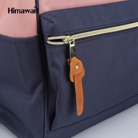 Modny zielony plecak podróżny z portem USB - Himawari Modny zielony plecak podróżny z portem USB - Himawari