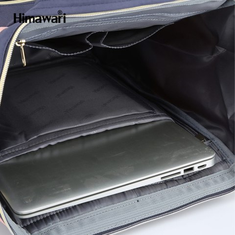 Modny zielony plecak podróżny z portem USB - Himawari Modny zielony plecak podróżny z portem USB - Himawari