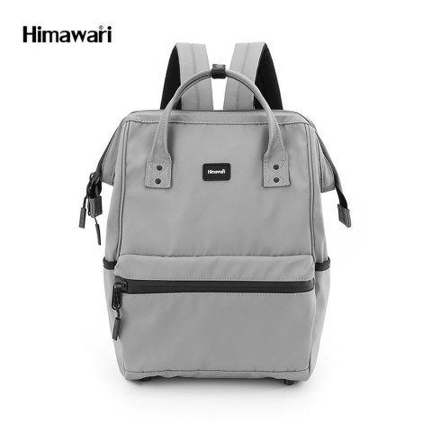 Plecak z wodoodpornego nylonu w jasnoszarym kolorze - Himawari Plecak z wodoodpornego nylonu w jasnoszarym kolorze - Himawari