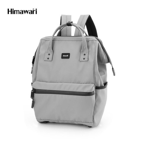 Plecak z wodoodpornego nylonu w jasnoszarym kolorze - Himawari Plecak z wodoodpornego nylonu w jasnoszarym kolorze - Himawari