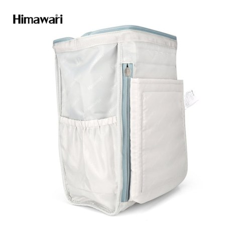 Pojemny plecak na laptopa w kolorze ecru i miętowym z portem USB - Himawari Pojemny plecak na laptopa w kolorze ecru i miętowym z portem USB - Himawari