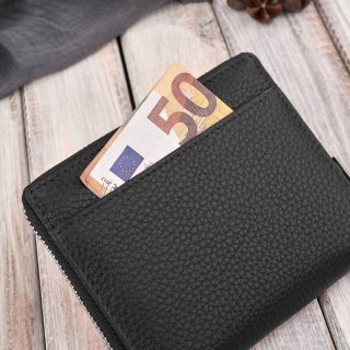 Portfel damski klasyczny skórzany czarny RFID Paolo Peruzzi T-139-BL