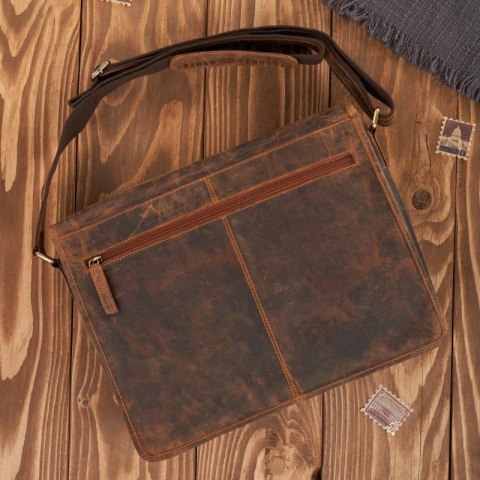 Torba męska na ramię vintage Paolo Peruzzi T-06-BR Torba męska na ramię vintage Paolo Peruzzi T-06-BR