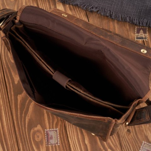 Torba męska na ramię vintage Paolo Peruzzi T-06-BR Torba męska na ramię vintage Paolo Peruzzi T-06-BR