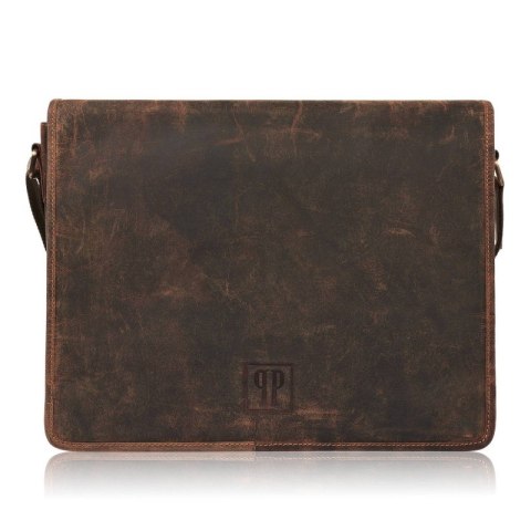 Torba męska na ramię vintage Paolo Peruzzi T-06-BR Torba męska na ramię vintage Paolo Peruzzi T-06-BR