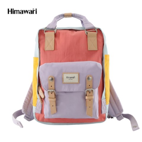 Wielokolorowy, praktyczny plecak z miejscem na laptopa odszyty z poliestru - Himawari Wielokolorowy, praktyczny plecak z miejscem na laptopa odszyty z poliestru - Himawari