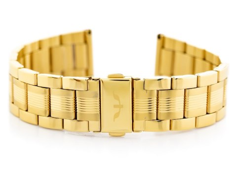 Bransoleta Bisset (bb016b) - złota 20mm Bransoleta Bisset (bb016b) - złota 20mm