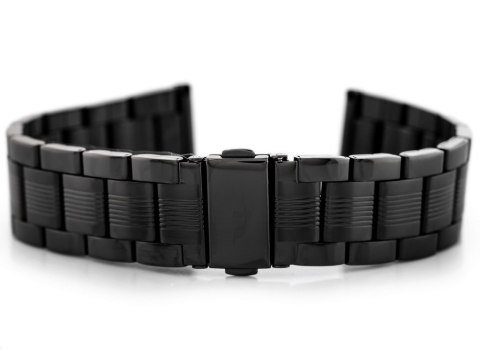 Bransoleta Bisset (bb016e) - czarna 20mm Bransoleta Bisset (bb016e) - czarna 20mm