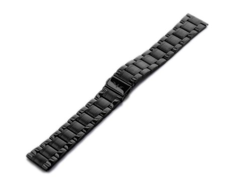 Bransoleta Bisset (bb016e) - czarna 20mm Bransoleta Bisset (bb016e) - czarna 20mm