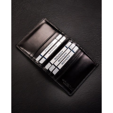 Skórzane, czarne etui na karty bez zapięcia z systemem RFID - 4U Cavaldi Skórzane, czarne etui na karty bez zapięcia z systemem RFID - 4U Cavaldi
