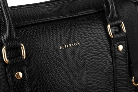 Damska torba biznesowa ze skóry ekologicznej - Peterson Damska torba biznesowa ze skóry ekologicznej - Peterson