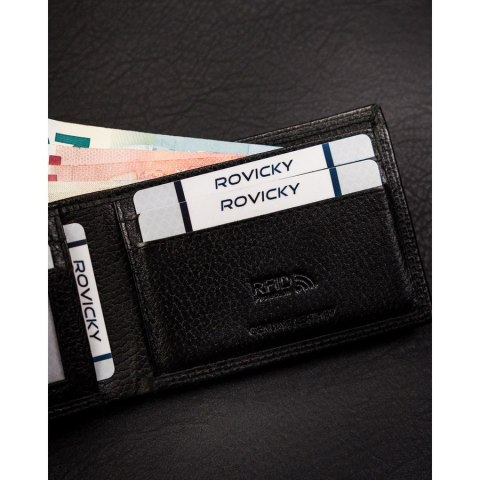 Skórzane, cienkie etui na karty i dokumenty odszyte ze skóry naturalnej w czarnym kolorze - 4U Cavaldi Skórzane, cienkie etui na karty i dokumenty odszyte ze skóry naturalnej w czarnym kolorze - 4U Cavaldi