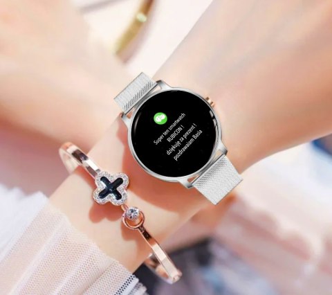 Smartwatch Damski RUBICON RNBE66 Silver SMARUB123 Smartwatch Damski RUBICON RNBE66 Silver SMARUB123