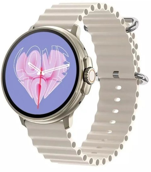 Smartwatch Damski RUBICON RNCF15 Tytan/Light Latte SMARUB260 Smartwatch Damski RUBICON RNCF15 Tytan/Light Latte SMARUB260