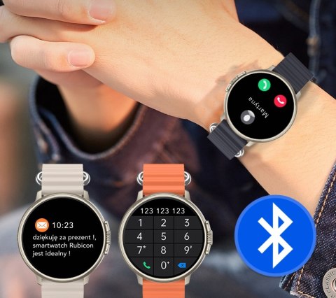Smartwatch RUBICON RNCF15 Tytan/Orange SMARUB258 Smartwatch RUBICON RNCF15 Tytan/Orange SMARUB258
