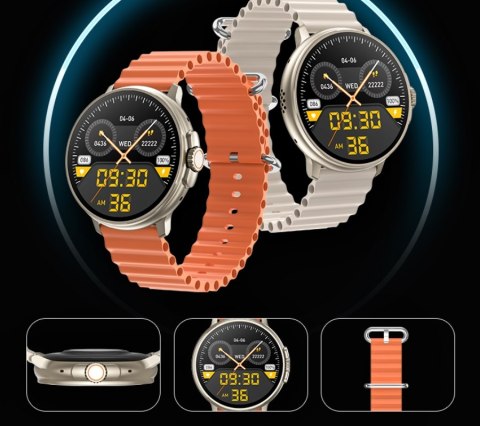 Smartwatch RUBICON RNCF15 Tytan/Orange SMARUB258 Smartwatch RUBICON RNCF15 Tytan/Orange SMARUB258