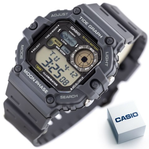 ZEGAREK MĘSKI CASIO Digital Moonphase WS-1700H-8AV + BOX ZEGAREK MĘSKI CASIO Digital Moonphase WS-1700H-8AV + BOX