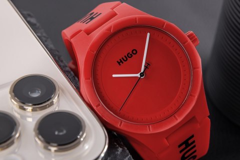 Zegarek Męski HUGO Lit For Him Red 1530346 + BOX Zegarek Męski HUGO Lit For Him Red 1530346 + BOX