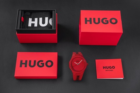 Zegarek Męski HUGO Lit For Him Red 1530346 + BOX Zegarek Męski HUGO Lit For Him Red 1530346 + BOX