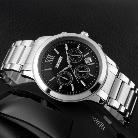 Zegarek Męski Skmei 9097BK + BOX Zegarek Męski Skmei 9097BK + BOX