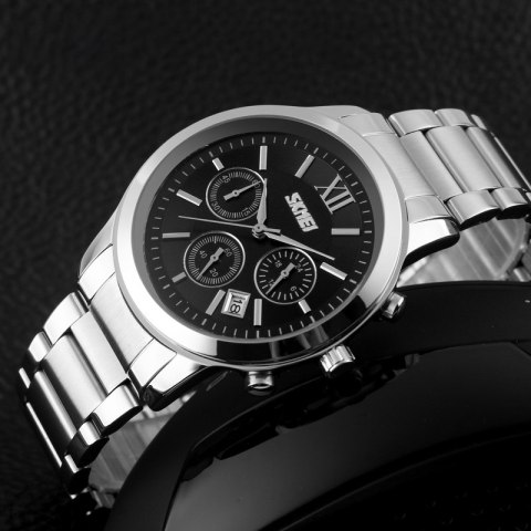 Zegarek Męski Skmei 9097BK + BOX Zegarek Męski Skmei 9097BK + BOX