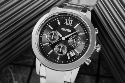 Zegarek Męski Skmei 9097BK + BOX Zegarek Męski Skmei 9097BK + BOX