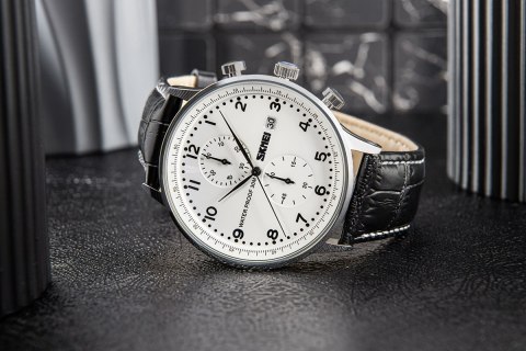 Zegarek Męski Skmei 9301SISIBK + BOX Zegarek Męski Skmei 9301SISIBK + BOX